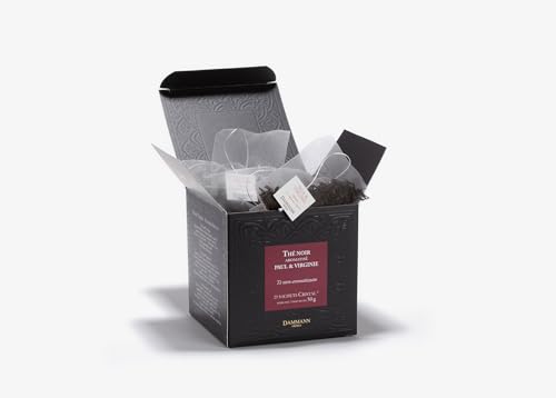 Thé Paul & Virginie - Boîtes 25 Sachets Cristal | Thé Noir Aromatisé pour Adultes | Pour Un Repas Élégant | Goût Exquis 