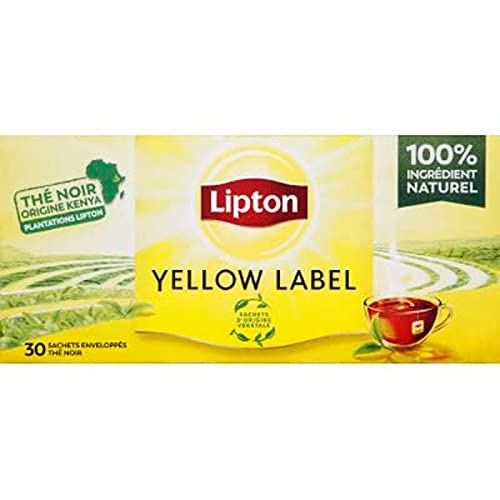Lipton Yellow Label Kenya | Thé noir de qualité supérieure | Hommes et femmes | Boisson chaude | Saveur rafraîchissante 