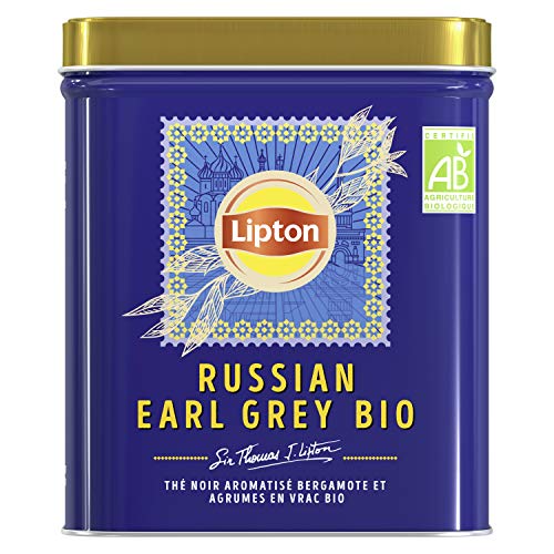 Lipton Sir Thomas, Thé Noir Russian Earl Grey Bio Vitalité 150g (Lot de 4)  
Lipton Sir Thomas, Thé Noir Russian Earl Gr