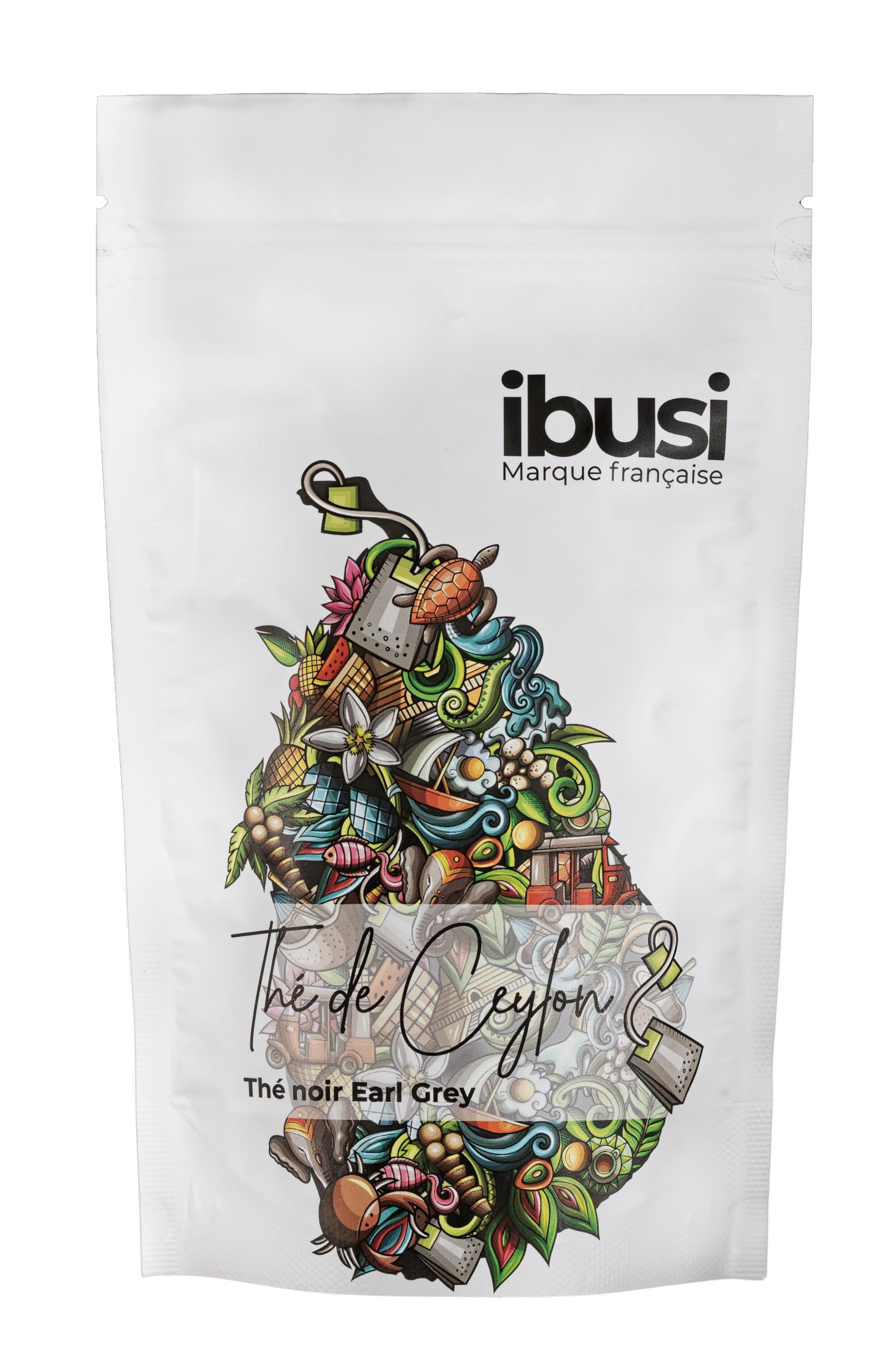 Earl Grey Thé de Ceylon Importé du Royaume-Uni - Thé Noir Délicieux Élégant pour Déjeuner ou Après-Midi - 100g Cachet Ét